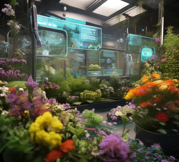 花艺科技助力,创意花园的未来