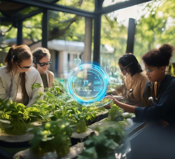 科技助力校园种植计划，学生在科技与校园生活的互动中成长