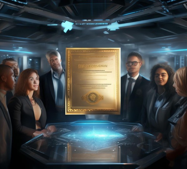 科技公司,技术创新的象征与证书的力量 科技公司,技术创新的象征与证书的力量