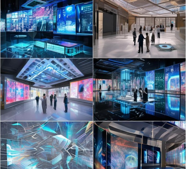 科技与艺术的完美结合—科技活动合影区设计方案