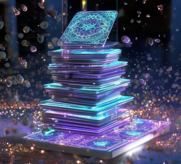 纸牌叠，高科技叠放艺术