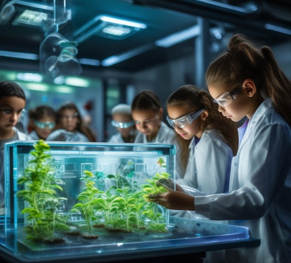 科技助力，学生种植小实验