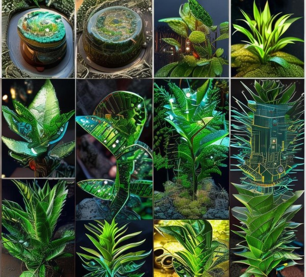 科技植物贴画，创新手工制作的艺术体验