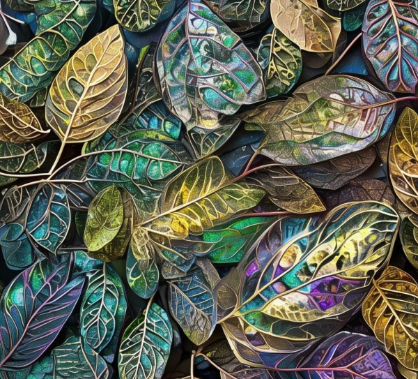 树叶贴画，科技与艺术的完美融合